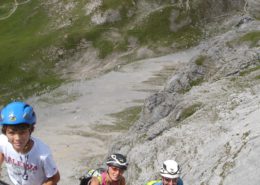 3 Generationen am Klettersteig Sinabell