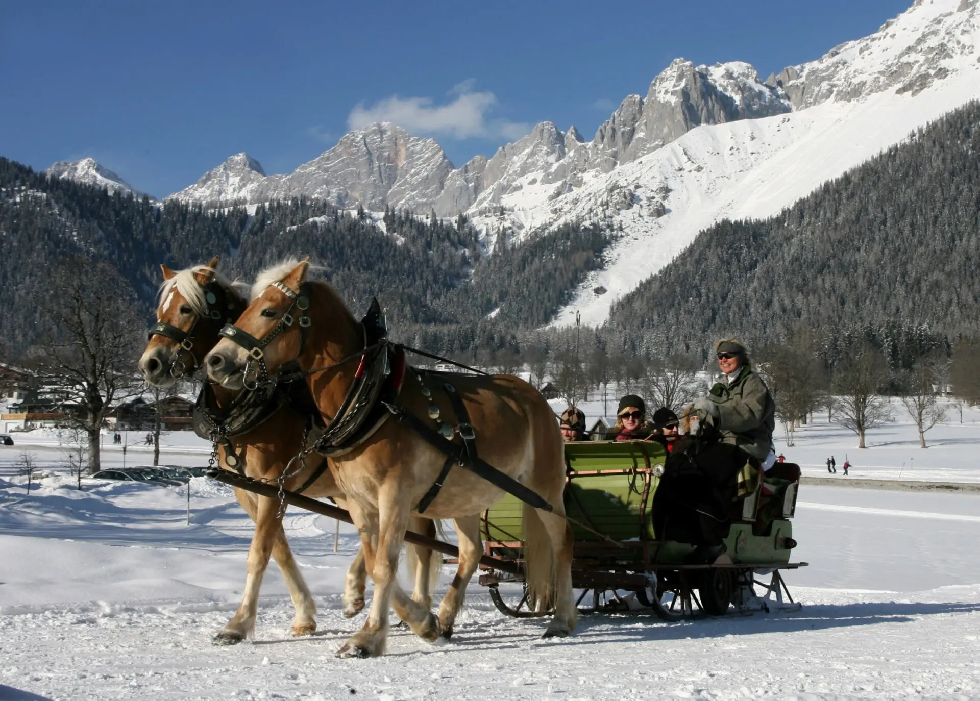 Pferdeschlittenfahrt auf der Hochebene